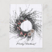 carte de noël twig wreath (Devant)