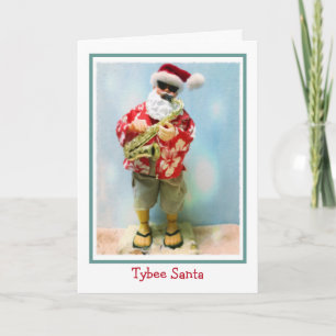Carte de Noël Tybee Père Noël