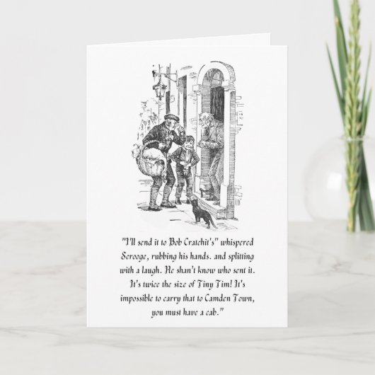 Carte de Noël Un chant de Noël (Devant)