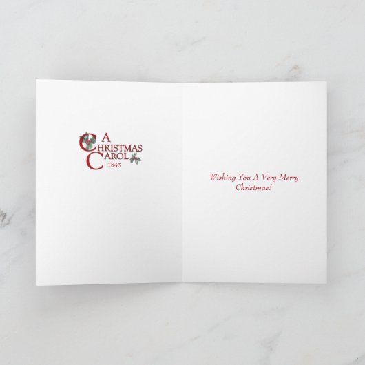 Carte de Noël Un chant de Noël (Intérieur)