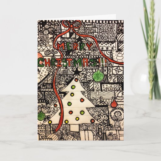 Carte de Noël unique (Devant)