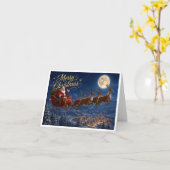 carte de Noël unique (Fleur jaune)