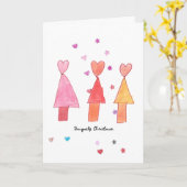 Carte de Noël unique (Fleur jaune)