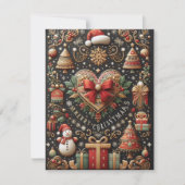Carte de Noël unique bien conçue (Devant)