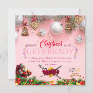 Carte de Noël unique et joyeuse pour la famille et