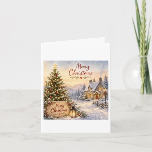 carte de Noël unique et traditionnelle (Devant)