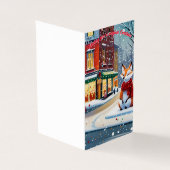 Carte de Noël Urban Fox (Outside)