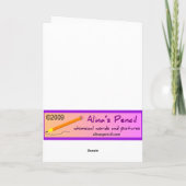 Carte de Noël/vacances Hawaii Snowman (Dos)