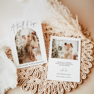 Carte de Noël   Vacances modernes, une frisson d'e