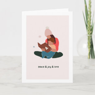 Carte de Noël Vacances Vierge