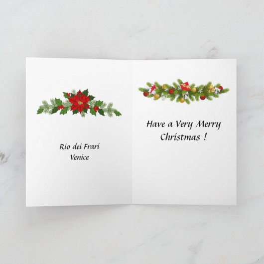 Carte de Noël - Venise (Intérieur)