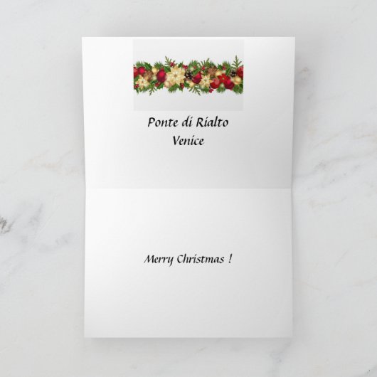 Carte de Noël - Venise (Intérieur)