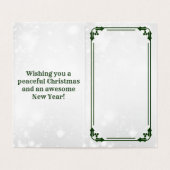 Carte de Noël - Version Gentille de Papa Noël (Inside Unfolded)