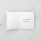 Carte de Noël - Vert de Noël scandinave (Intérieur)