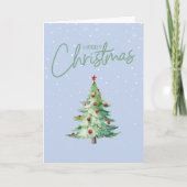 Carte de Noël verte (Devant)