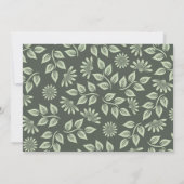 Carte de Noël verte Cocktail (Dos)