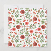 Carte de Noël verte élégante (Dos)