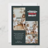 Carte de Noël verte et profonde (Devant)