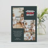 Carte de Noël verte et profonde (Debout devant)