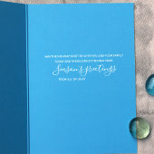 Carte de Noël verte, Turquoise