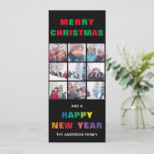 Carte de Noël verticale Joyeux Noël Arc-en-ciel (Debout devant)