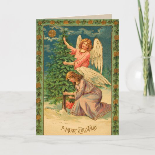 Carte de Noël Victorian Angel (Devant)