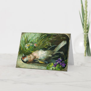 Carte de Noël Victorian Dead Bird
