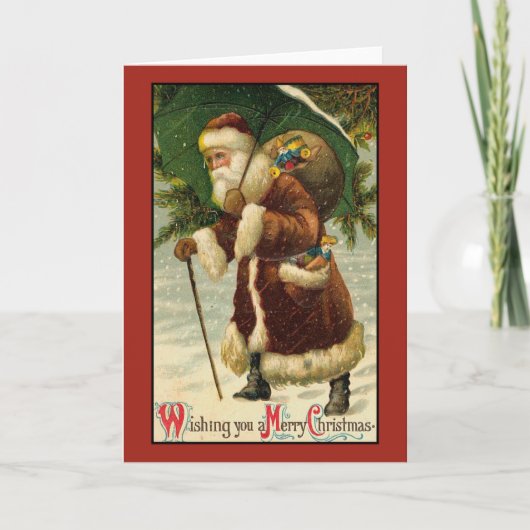 Carte de Noël Victorian Vintage Retro (Devant)