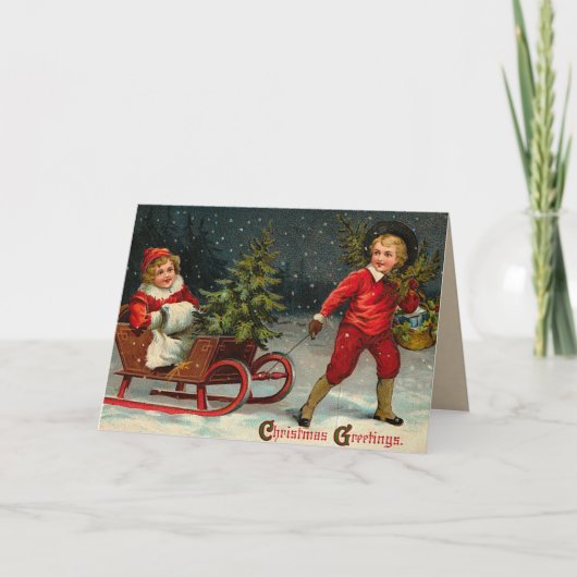 Carte de Noël victorienne (Devant)