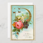 Carte de Noël victorienne (Devant / Derrière)