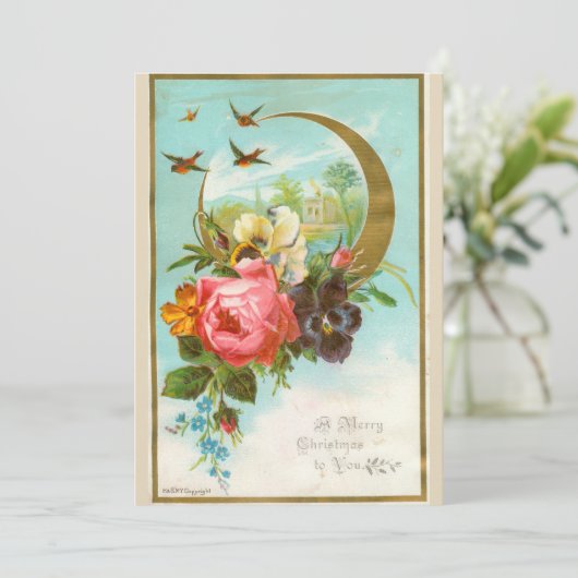 Carte de Noël victorienne (Debout devant)