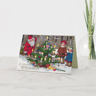 Carte de Noël victorienne