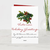 Carte de Noël victorienne (Dos)