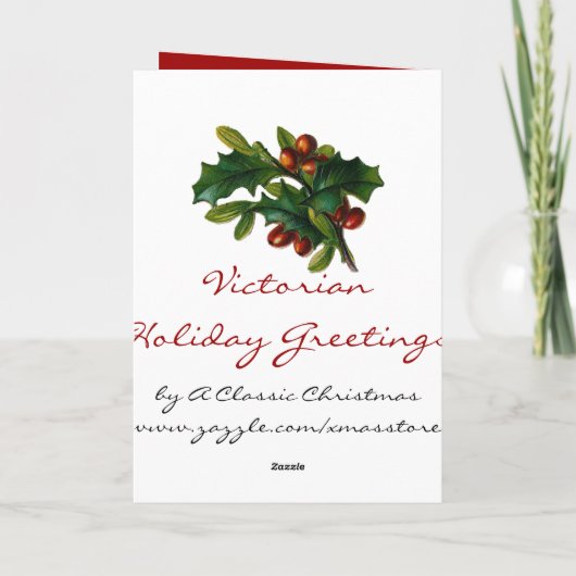 Carte de Noël victorienne (Dos)