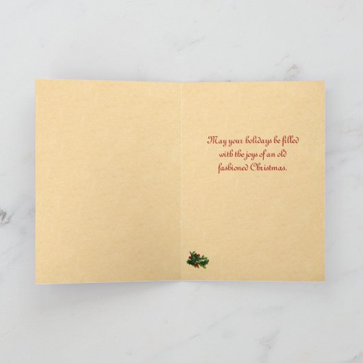 Carte de Noël victorienne (Intérieur)