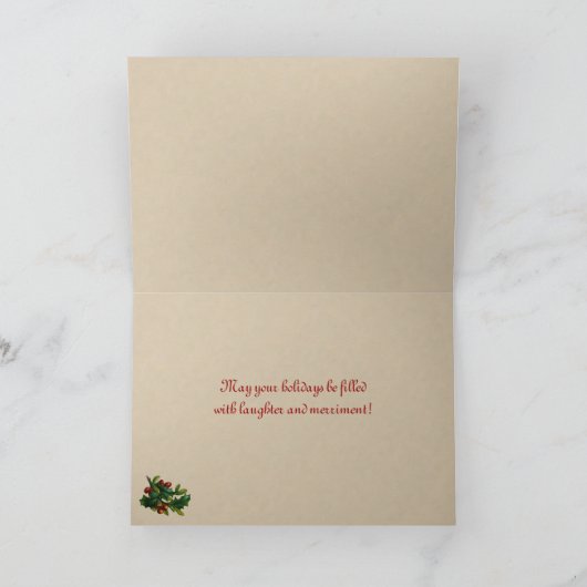 Carte de Noël victorienne (Intérieur)