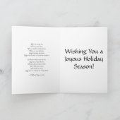 Carte de Noël victorienne Friendly Chig & Cat (Intérieur)