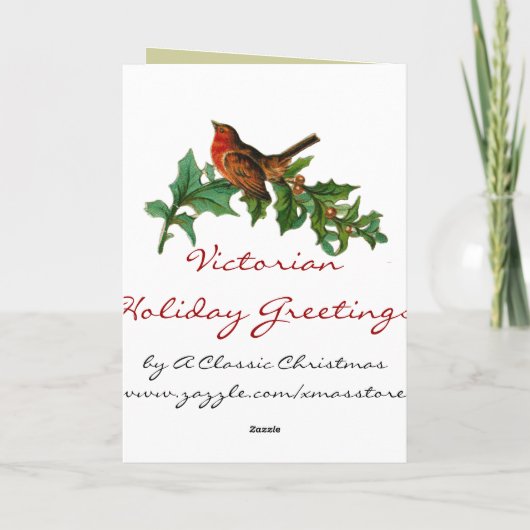 Carte de Noël victorienne - petits anges (Dos)