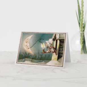 Carte de Noël victorienne vintage