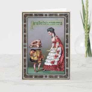 Carte de Noël victorienne vintage