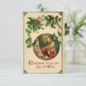 Carte de Noël victorienne vintage (Debout devant)