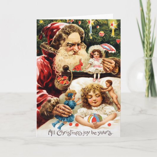 Carte de Noël victorienne vintage (Devant)