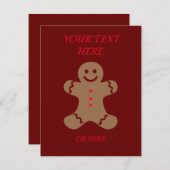 Carte de Noël Vide Fun (Devant / Derrière)