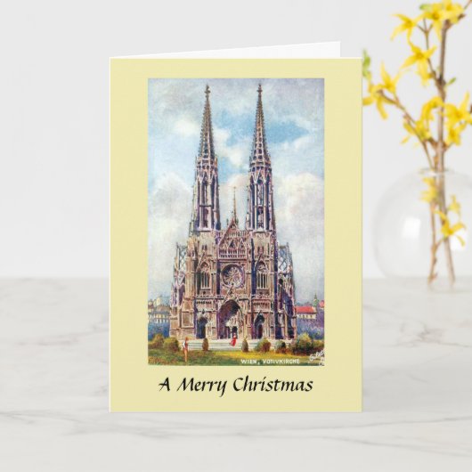 Carte de Noël - Vienne, Autriche (Fleur jaune)