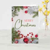 Carte de Noël - Vierge à l'intérieur - Ajouter un  (Fleur jaune)