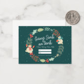 Carte de Noël vietnamienne. Giang Sinh An Lanh (Devant/Arrière en situation)