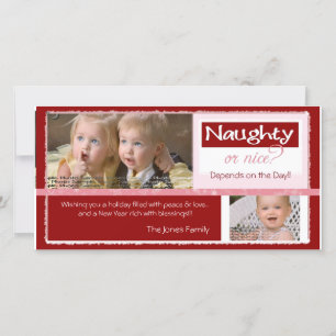 Carte de Noël vilaine ou Nice de ~