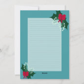 Carte de Noël Village Décoration (Dos)