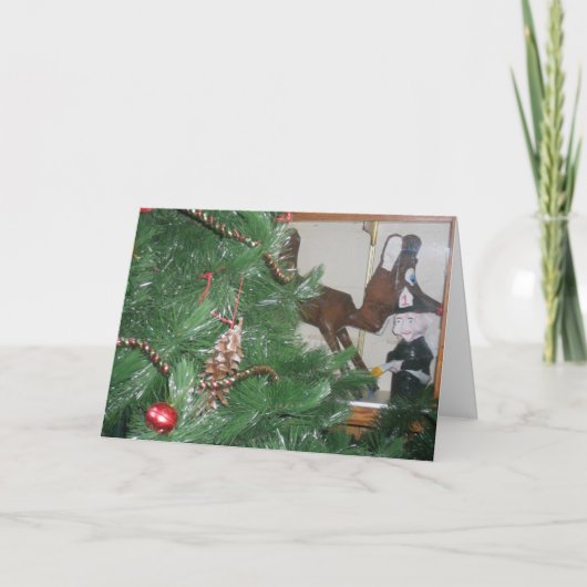 Carte de Noël "Village Firehall Sculptures" (Devant)