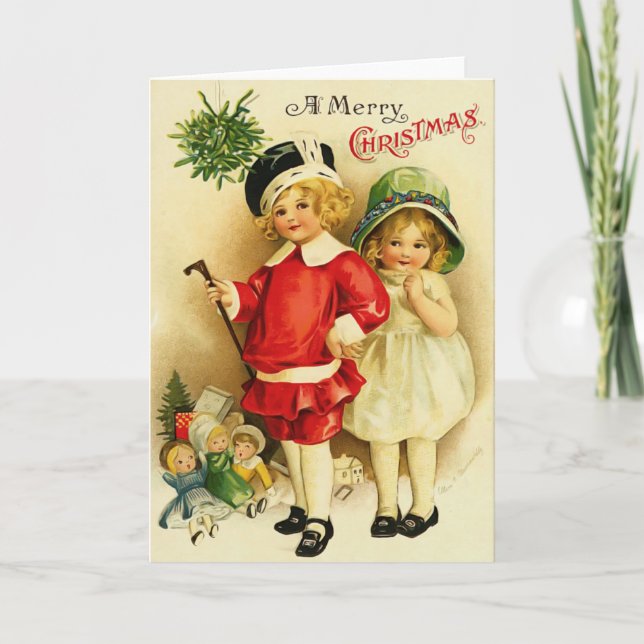 Carte de Noël Vintage (Devant)
